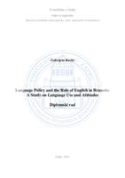 Language Policy and the Role of English in Brussels: A Study on Language Use and Attitudes