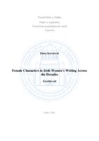 Female Characters in Irish Women's Writing Across the Decades