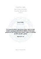 Povezanost kvalitete zdravstvene njege i zdravstvenih ishoda u pacijenata liječenih na Odjelu za demencije i palijativnu skrb Psihijatrijske bolnice Ugljan u razdoblju od 2018. do 2023. godine