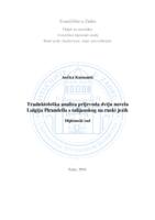 Traduktološka analiza prijevoda dviju novela Luigija Pirandella s talijanskog na ruski jezik