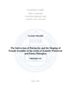 The Subversion of Patriarchy and the Shaping of Female Sexuality in the works of Jeanette Winterson and Emma Donoghue