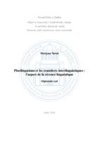 Plurilinguisme et les transferts interlinguistiques : l'aspect de la récence linguistique