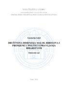 Društvena dimenzija malog ribolova i promjene u politici upravljanja ribarstvom