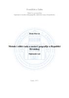 prikaz prve stranice dokumenta Metode i oblici rada u nastavi geografije u Republici Hrvatskoj