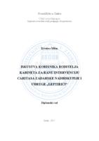 prikaz prve stranice dokumenta Iskustva korisnika roditelja kabineta za ranu intervenciju Caritasa Zadarske nadbiskupije i udruge "Leptirići"
