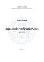 prikaz prve stranice dokumenta Analiza i usporedba socioloških istraživanja romske manjinske skupine na području Republike Hrvatske