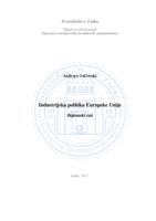 prikaz prve stranice dokumenta Industrijska politika Europske Unije