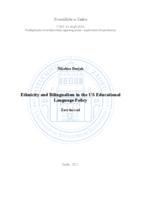 prikaz prve stranice dokumenta Ethnicity and Bilingualism in the US Educational Language Policy
