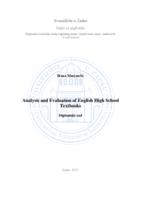 prikaz prve stranice dokumenta Analysis and Evaluation of English High School textbooks