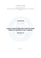 prikaz prve stranice dokumenta I quattro elementi della natura nella fraseologia italiana ed equivalenze croate e spagnole