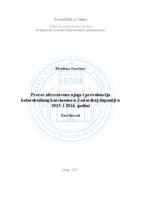 prikaz prve stranice dokumenta Proces zdravstvene njege i prevalencija kolorektalnog karcinoma u Zadarskoj županiji u 2015. i 2016. godini