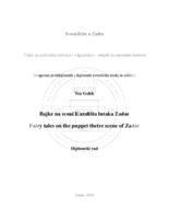 prikaz prve stranice dokumenta Bajke na sceni Kazališta lutaka Zadar