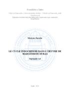 prikaz prve stranice dokumenta Le cycle Indochinois dans l'oeuvre de Marguerite Duras