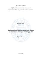 prikaz prve stranice dokumenta Parlamentarni izbori u rujnu 2016. na stranicama Jutarnjeg i Večernjeg lista