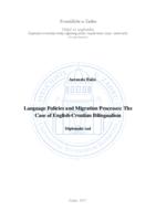 prikaz prve stranice dokumenta Language Policies and Migration Processes: The Case of English-Croatian Billingualism
