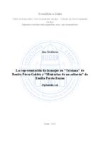 prikaz prve stranice dokumenta La representación de la mujer en “Tristana” de Benito Pérez Galdós y “Memorias de un solterón” de Emilia Pardo Bazán 
