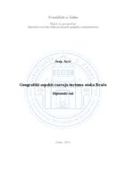 prikaz prve stranice dokumenta Geografski aspekti razvoja turizma otoka Brača