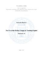 prikaz prve stranice dokumenta The Use of the Mother Tongue in Teaching English 