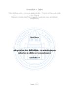 prikaz prve stranice dokumenta Adaption des definitions terminologiques selon les modeles de connaissance