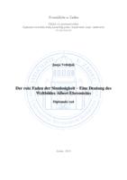 prikaz prve stranice dokumenta Der rote Faden der Sinnlosigkeit – Eine Deutung des Weltbildes Albert Ehrensteins 