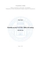 prikaz prve stranice dokumenta Ekološka mreža NATURA 2000 u Hrvatskoj
