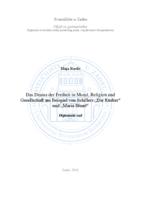 prikaz prve stranice dokumenta Das Drama der Freiheit in Moral, Religion und Gesellschaft am Beispiel von Schillers "Die Räuber" und "Maria Stuart"