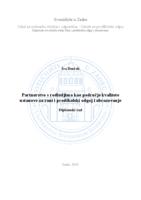 prikaz prve stranice dokumenta Partnerstvo s roditeljima kao područje kvalitete ustanove za rani i predškolski odgoj i obrazovanje