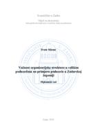 prikaz prve stranice dokumenta Važnost organizacijske strukture u velikim poduzećima na primjeru poduzeća u Zadarskoj županij