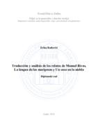 prikaz prve stranice dokumenta Traducción y análisis de los relatos de Manuel Rivas, La lengua de las mariposas y Un saxo en la niebla
