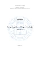 prikaz prve stranice dokumenta Europski pogled na subdrugost Makedonije