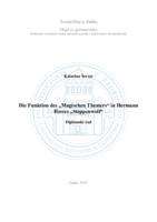 prikaz prve stranice dokumenta Die Funktion des „Magischen Theaters“ in Hermann Hesses „Steppenwolf“
