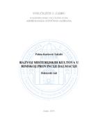 prikaz prve stranice dokumenta Razvoj misterijskih kultova u rimskoj provinciji Dalmaciji