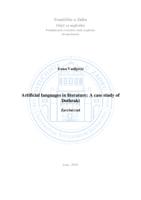 prikaz prve stranice dokumenta Artificial languages in literature: A case study of Dothraki