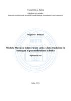 prikaz prve stranice dokumenta Michela Murgia e la letteratura sarda - dalla tradizione in Sardegna al postmodernismo in Italia