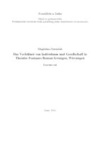 prikaz prve stranice dokumenta Das Verhaltnis von Individuum und Gesellschaft in Theodor Fontanes Roman Irrungen, Wirrungen