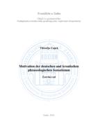 prikaz prve stranice dokumenta Motivation der deutschen und kroatischen phraseologischen Somatismen