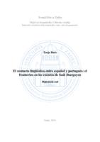 prikaz prve stranice dokumenta El contacto lingüístico entre español y portugués: el fronterizo en los cuentos de Saúl Ibargoyen