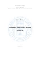 prikaz prve stranice dokumenta Argument iz znanja Franka Jacksona