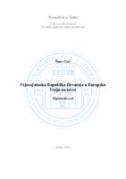 prikaz prve stranice dokumenta Utjecaj ulaska Republike Hrvatske u Europsku Uniju na izvoz