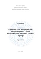 prikaz prve stranice dokumenta Usporedba dviju metoda procjene energetskog unosa i unosa makronutrijenata u vrtićima Zadarske županije