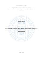 prikaz prve stranice dokumenta La classe de langue - lieu d’une interaction complexe