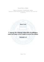 prikaz prve stranice dokumenta L’aperçu des relations culturelles et politiques entre la France et la Croatie à travers les siècles