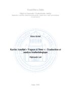 prikaz prve stranice dokumenta Karim Amellal « Vagues à l'âme » : Traduction et analyse traductologique