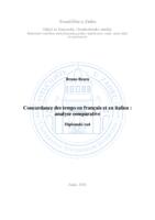prikaz prve stranice dokumenta Concordance des temps en français et en italien : analyse comparative