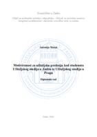 prikaz prve stranice dokumenta Motiviranost za učiteljsku profesiju kod studenata Učiteljskog studija u Zadru te Učiteljskog studija u Pragu