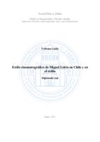 prikaz prve stranice dokumenta Estilo cinematográfico de Miguel Littín en Chile y en el exilio