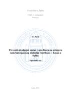 prikaz prve stranice dokumenta Preventivni odgojni sustav Ivana Bosca na primjeru  rada Salezijanskog oratorija Don Bosco – Kman u Splitu
