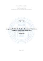 prikaz prve stranice dokumenta Language Policies in English-Dominant Countries: The Case of Spanish and French