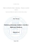 prikaz prve stranice dokumenta Glazbene preferencije učenika 4. razreda u Bjelovaru i Karlovcu