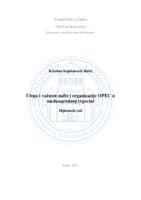 prikaz prve stranice dokumenta Uloga i važnost nafte i organizacije OPEC u međunarodnoj trgovini